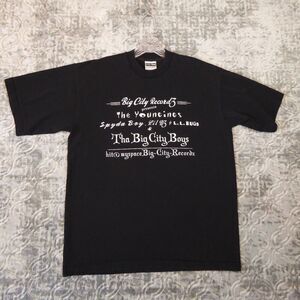 Vintage Big City Records Shirt Men's Large Black The Youngings Spyda Boy Lil D3